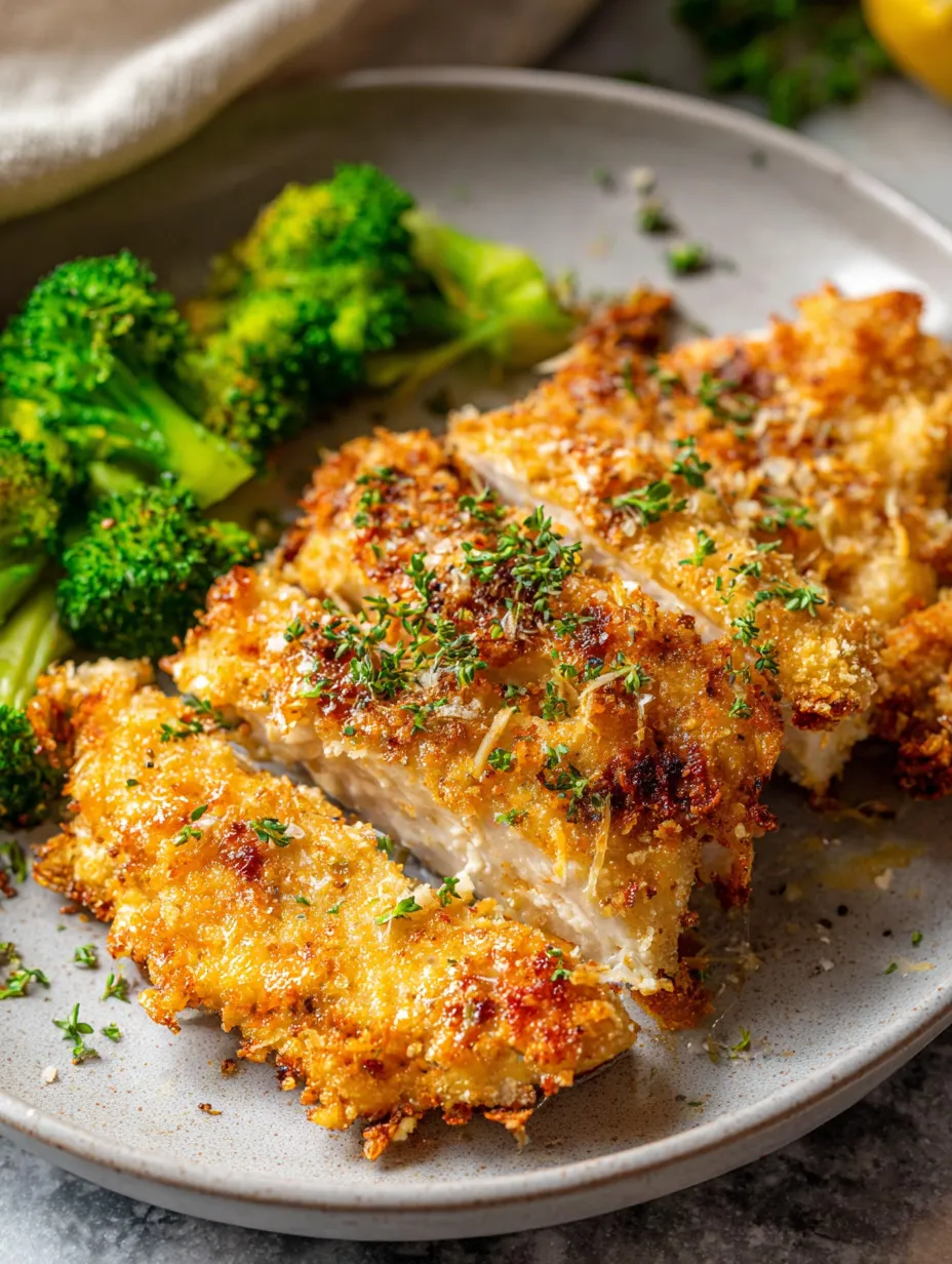 A plate of chicken and broccoli.