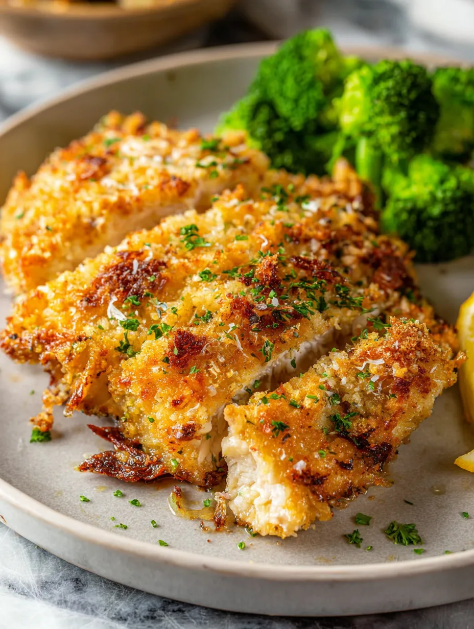 A plate of chicken and broccoli.