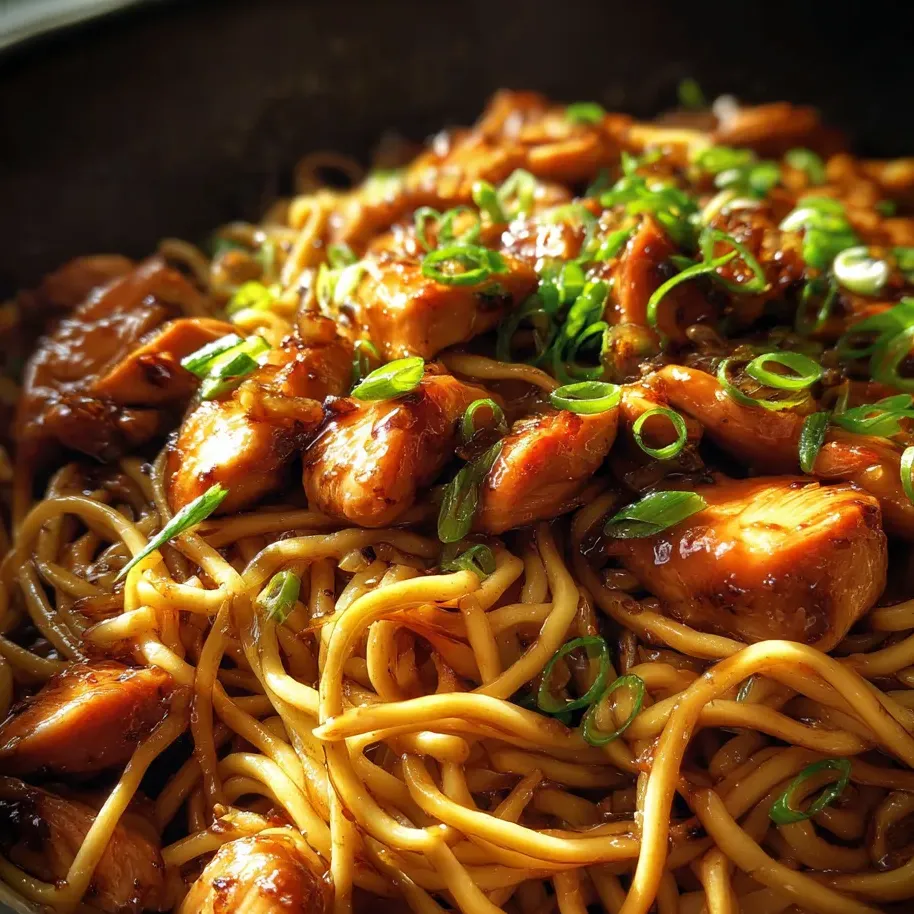 A bowl of noodles with meat and vegetables.