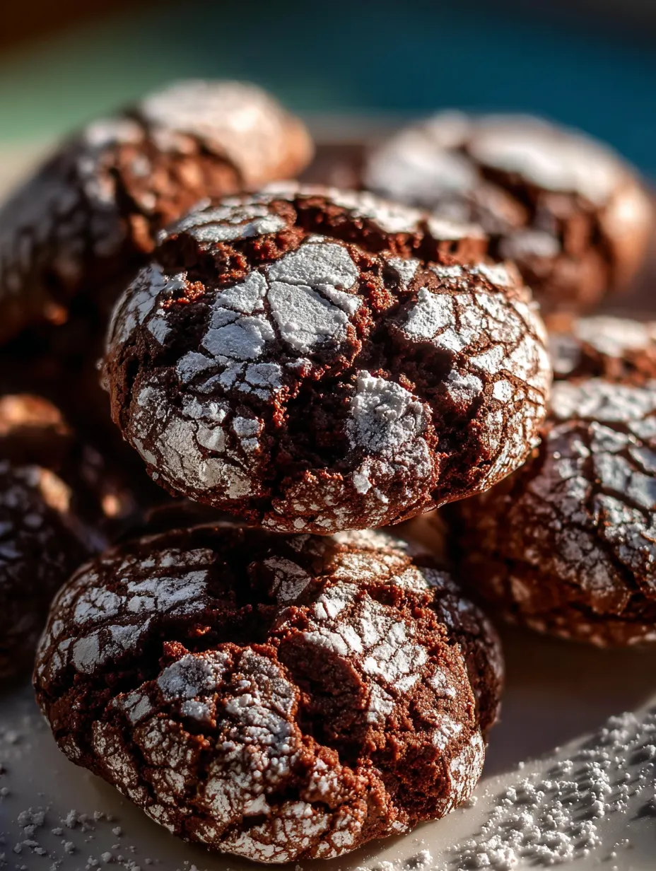 Chocolate cookies with white frosting.