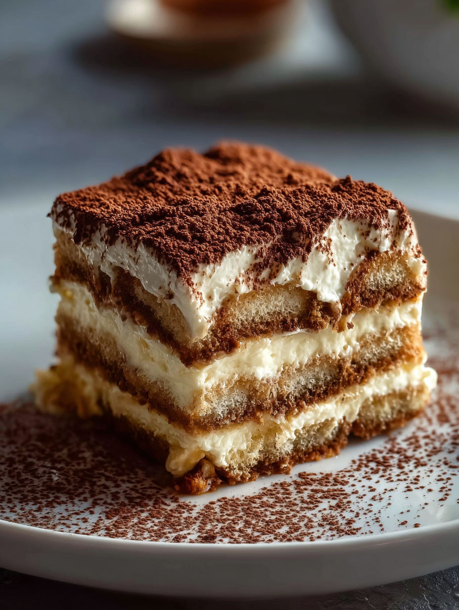 A slice of easy tiramisu.
