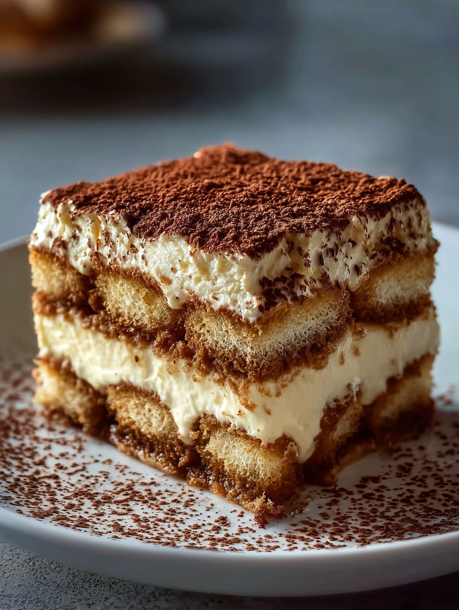 A slice of easy tiramisu.