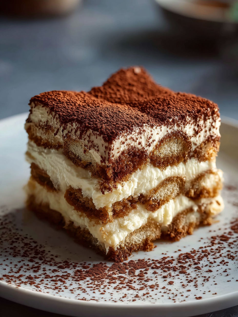 A slice of easy tiramisu.