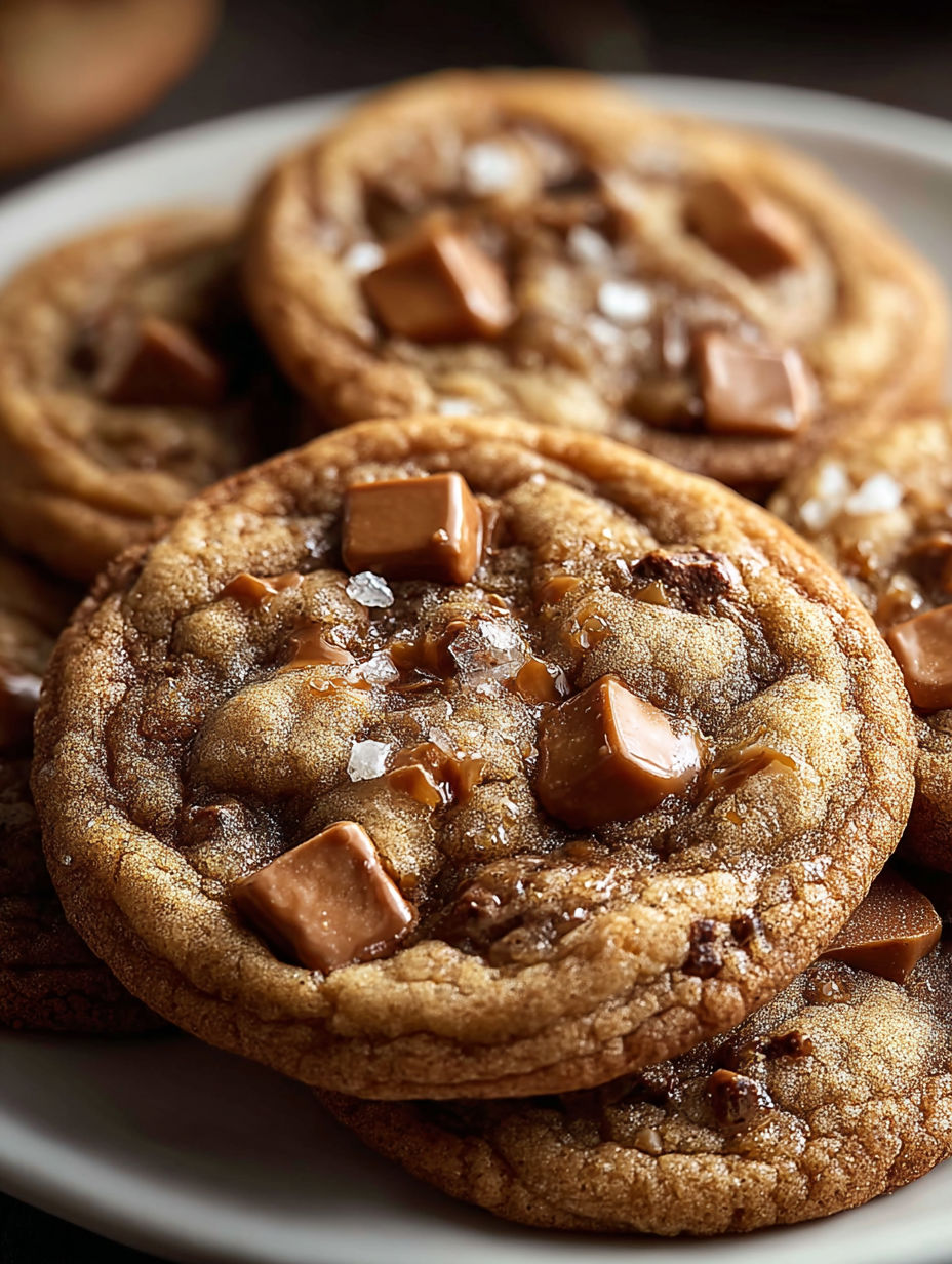 A plate of cookies with a brown sugar topping.