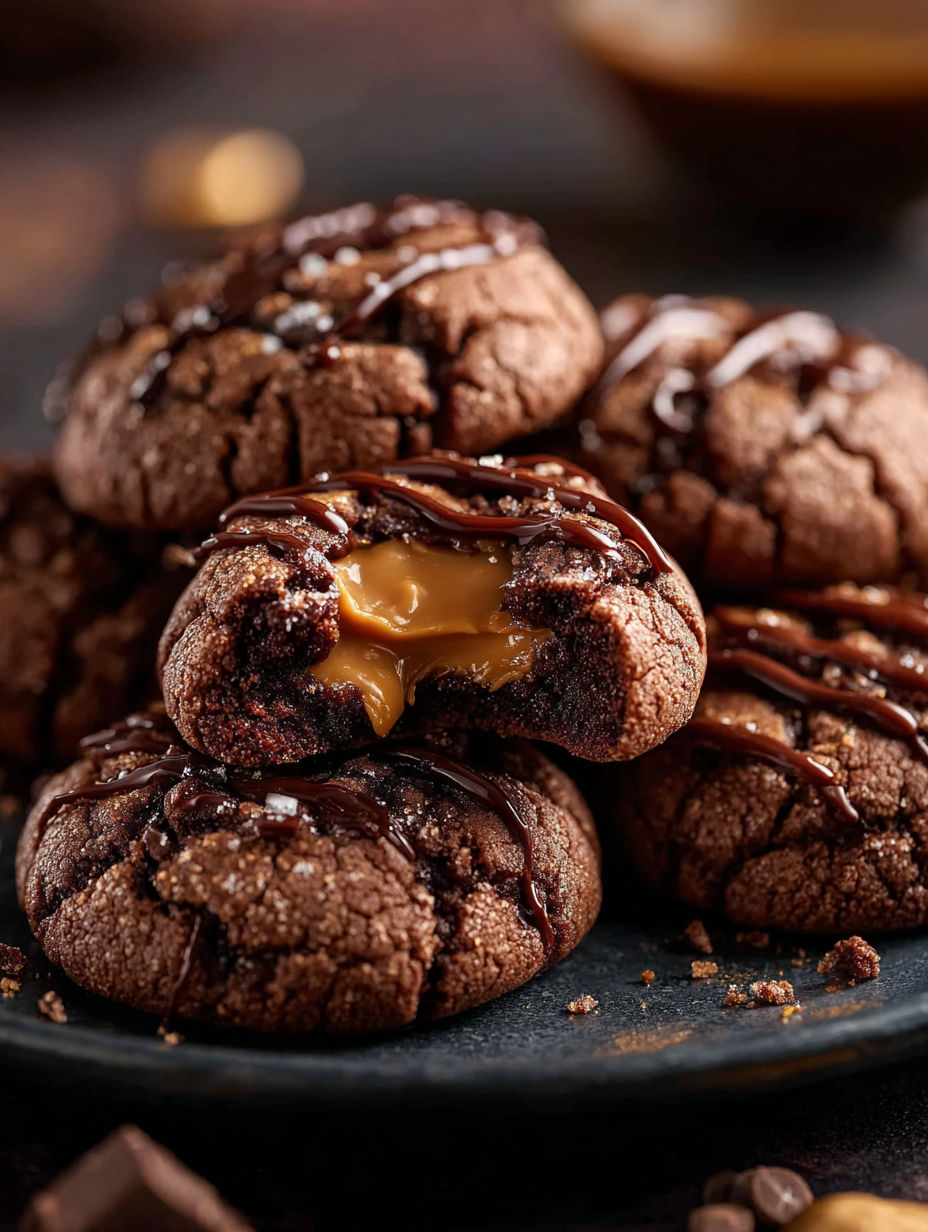 Chocolate peanut butter lava cookies.