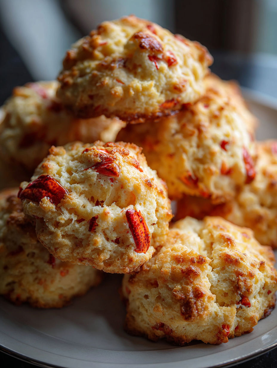 A plate of lobster cookies.