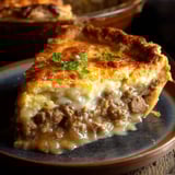 A slice of Monterey Sausage Pie.
