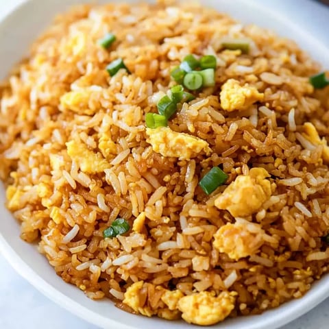 A bowl of rice with eggs and vegetables.