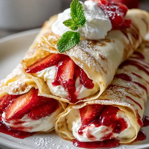 A plate of food with strawberries and whipped cream.