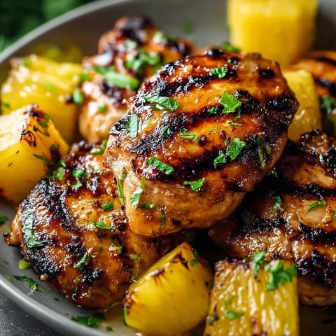 A plate of grilled chicken and potatoes.
