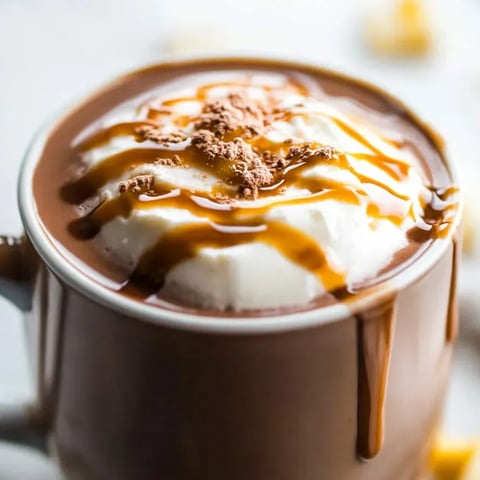 A cup of chocolate with whipped cream.