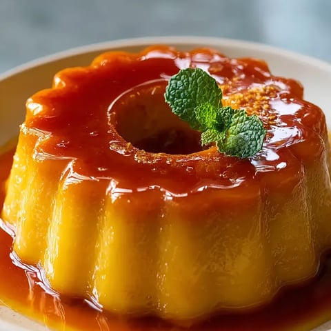A dessert with a mint leaf on top.