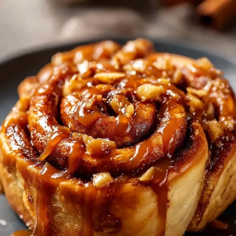 A plate with a cinnamon roll on it.
