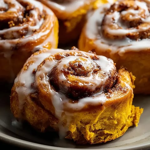 Two rolls of cinnamon rolls on a plate.