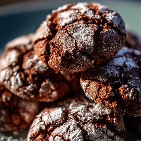 Chocolate chip cookies with white powder on top.