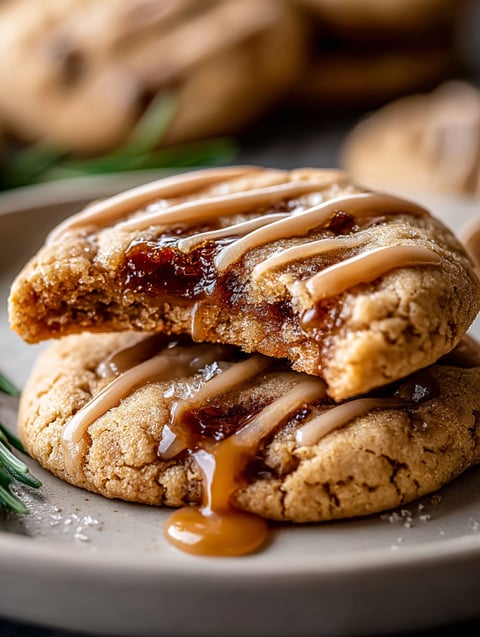 Brown sugar maple cookies with icing.